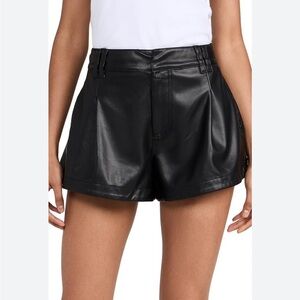 Free People | Womens Free Reign Faux Leather Shorts | White/Cream